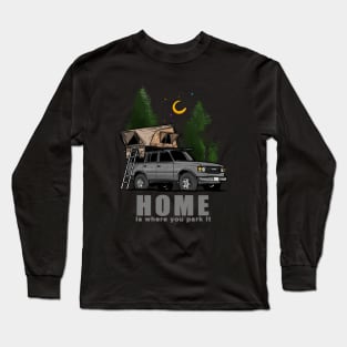 Grey Land Cruiser - Home is where you park it Land Cruiser Long Sleeve T-Shirt